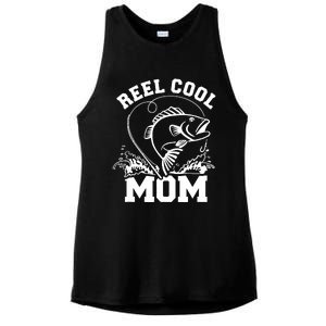 Fishing Reel cool mom Ladies PosiCharge Tri-Blend Wicking Tank