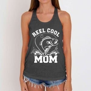 Fishing Reel cool mom Women's Knotted Racerback Tank