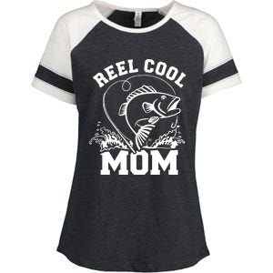 Fishing Reel cool mom Enza Ladies Jersey Colorblock Tee