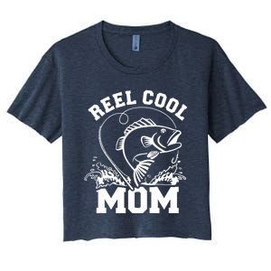 Fishing Reel cool mom Women's Crop Top Tee