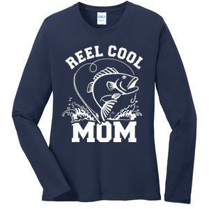 Fishing Reel cool mom Ladies Long Sleeve Shirt