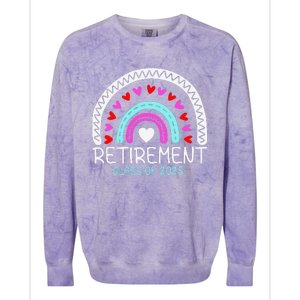 Funny Retirement Class Of 2025 Loading Retired Proud Teacher Colorblast Crewneck Sweatshirt