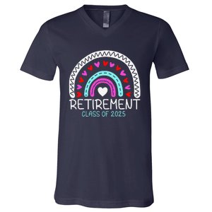 Funny Retirement Class Of 2025 Loading Retired Proud Teacher V-Neck T-Shirt