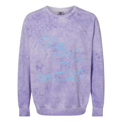 Formula Racing Car Silhouette Mechanic Car Guys Colorblast Crewneck Sweatshirt