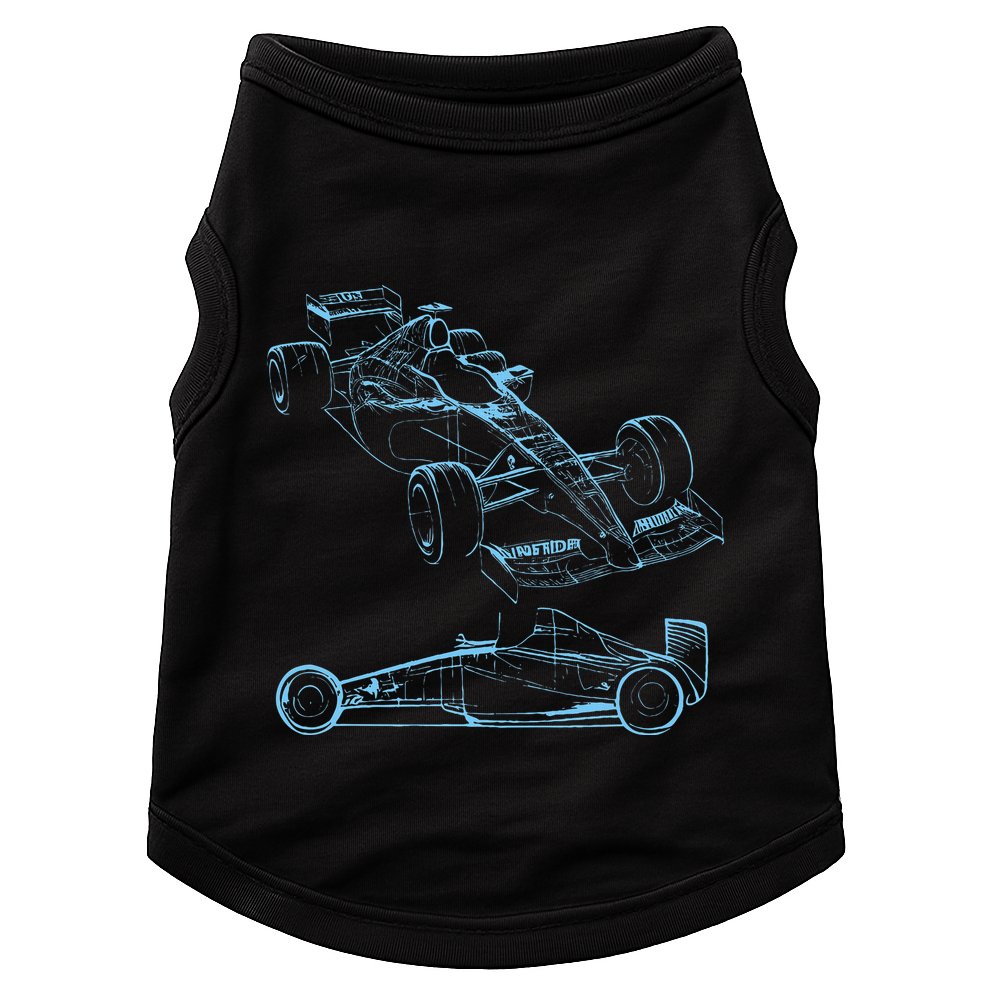 Formula Racing Car Silhouette Mechanic Car Guys Doggie Tank