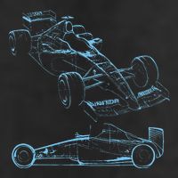 Formula Racing Car Silhouette Mechanic Car Guys 11oz C Handle Ceramic Mug