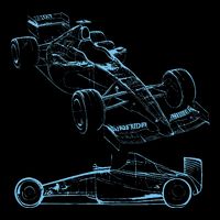 Formula Racing Car Silhouette Mechanic Car Guys Womens Tank Top