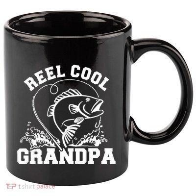 Fishing Reel cool grandpa 11oz C Handle Ceramic Mug