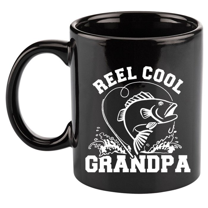 Fishing Reel cool grandpa 11oz C Handle Ceramic Mug