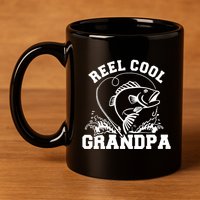 Fishing Reel cool grandpa 11oz C Handle Ceramic Mug