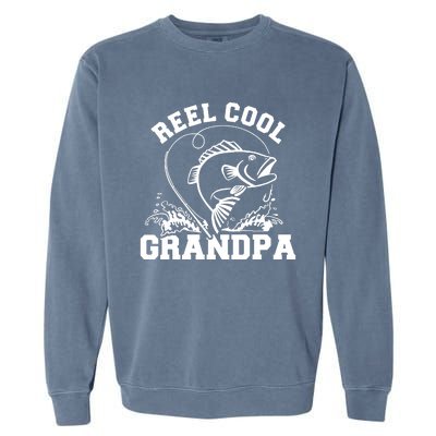 Fishing Reel cool grandpa Garment-Dyed Sweatshirt