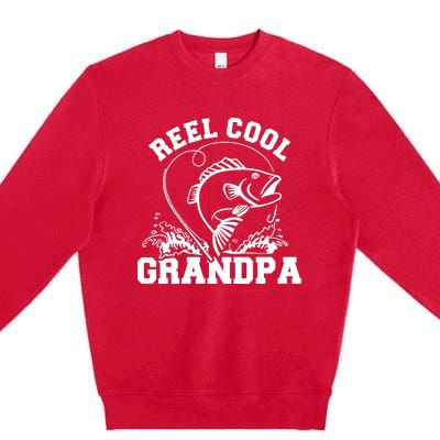 Fishing Reel cool grandpa Premium Crewneck Sweatshirt