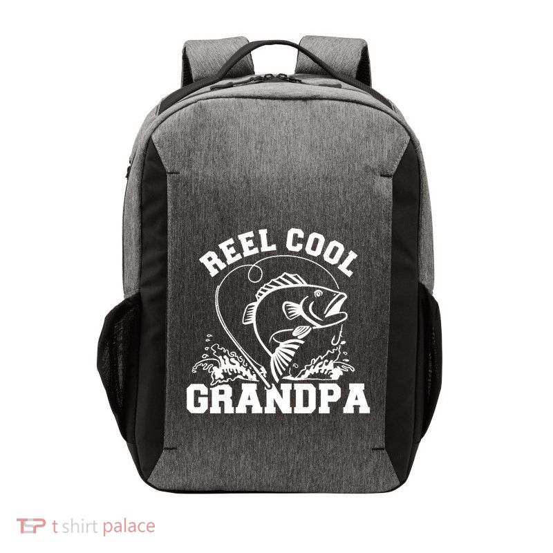 Fishing Reel cool grandpa Vector Backpack