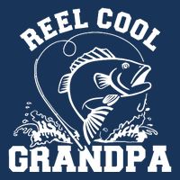 Fishing Reel cool grandpa 7 Panel Mesh Trucker Snapback Hat