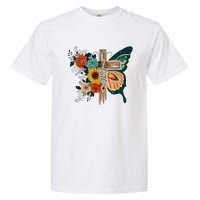 Faith Retro Cross Butterfly Religious Gifts Christian Women Garment-Dyed Heavyweight T-Shirt