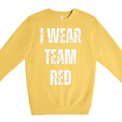 Formula Racing Car I Wear Team Red F1 Formula One Racing Car Premium Crewneck Sweatshirt