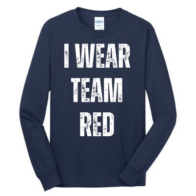 Formula Racing Car I Wear Team Red F1 Formula One Racing Car Tall Long Sleeve T-Shirt