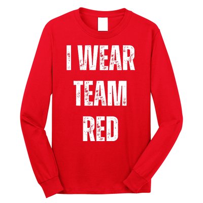 Formula Racing Car I Wear Team Red F1 Formula One Racing Car Long Sleeve Shirt