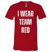 Formula Racing Car I Wear Team Red F1 Formula One Racing Car V-Neck T-Shirt