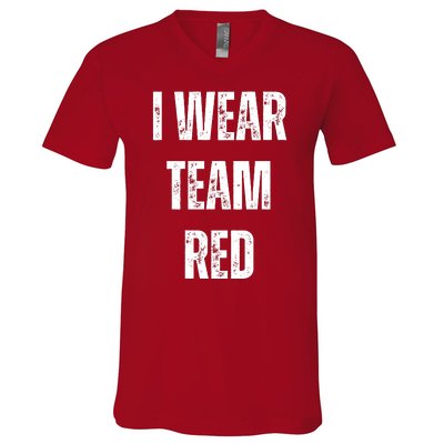 Formula Racing Car I Wear Team Red F1 Formula One Racing Car V-Neck T-Shirt