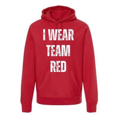 Formula Racing Car I Wear Team Red F1 Formula One Racing Car Premium Hoodie