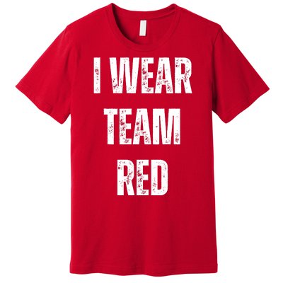 Formula Racing Car I Wear Team Red F1 Formula One Racing Car Premium T-Shirt