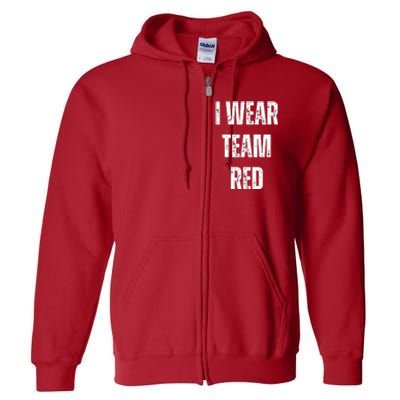 Formula Racing Car I Wear Team Red F1 Formula One Racing Car Full Zip Hoodie