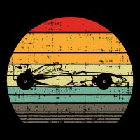 Formula Race Car Sunset Retro Driver Racing Fans Cooling Performance Crew T-Shirt