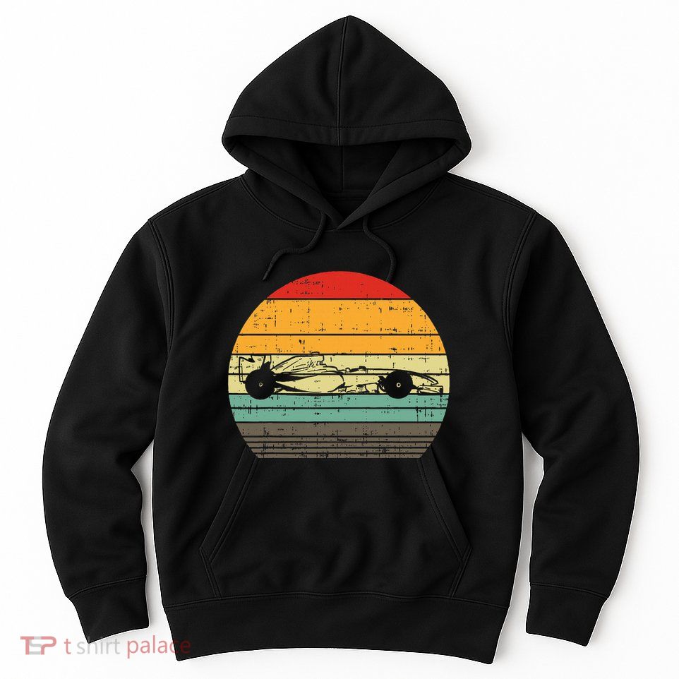 Formula Race Car Sunset Retro Driver Racing Fans Hoodie