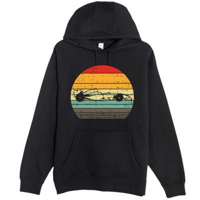 Formula Race Car Sunset Retro Driver Racing Fans Premium Pullover Hoodie