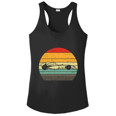 Formula Race Car Sunset Retro Driver Racing Fans Ladies PosiCharge Competitor Racerback Tank