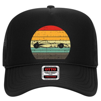 Formula Race Car Sunset Retro Driver Racing Fans Trucker Hat