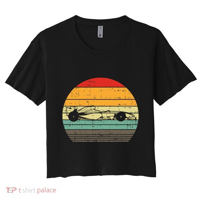 Formula Race Car Sunset Retro Driver Racing Fans Crop Top
