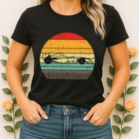 Formula Race Car Sunset Retro Driver Racing Fans Womens T-Shirt