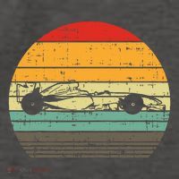 Formula Race Car Sunset Retro Driver Racing Fans Vector Backpack