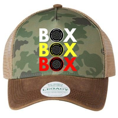 Formula Racing Car Box Box Box Radio Call To PitBox Car Race Legacy Tie Dye Trucker Hat
