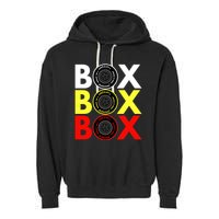Formula Racing Car Box Box Box Radio Call To PitBox Car Race Garment-Dyed Fleece Hoodie