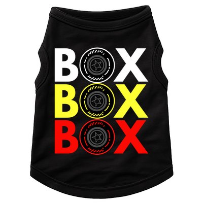 Formula Racing Car Box Box Box Radio Call To PitBox Car Race Doggie Tank