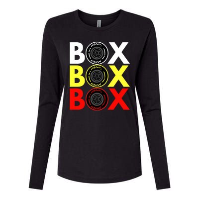 Formula Racing Car Box Box Box Radio Call To PitBox Car Race Womens Cotton Relaxed Long Sleeve T-Shirt