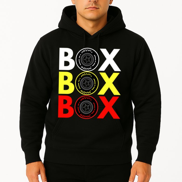 Formula Racing Car Box Box Box Radio Call To PitBox Car Race Hoodie