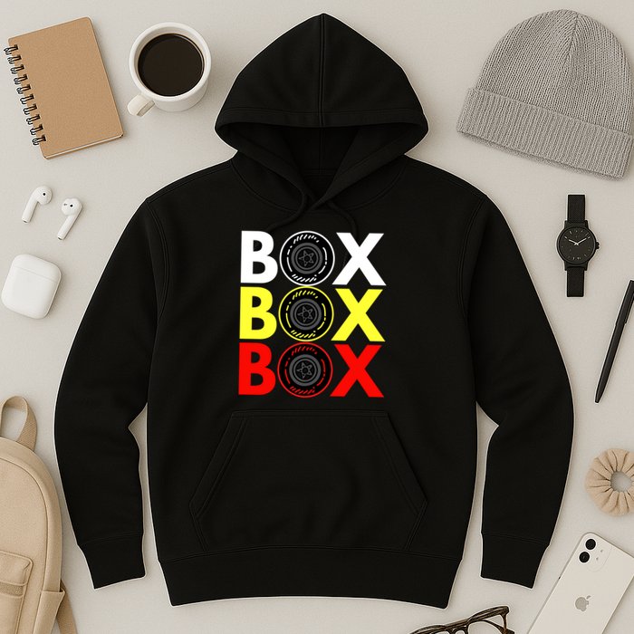 Formula Racing Car Box Box Box Radio Call To PitBox Car Race Hoodie
