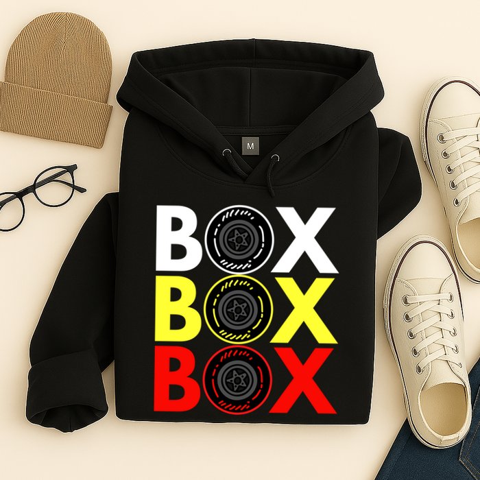 Formula Racing Car Box Box Box Radio Call To PitBox Car Race Hoodie