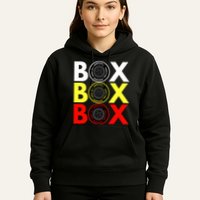Formula Racing Car Box Box Box Radio Call To PitBox Car Race Hoodie