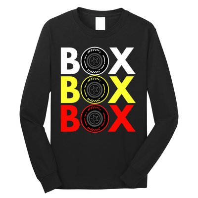 Formula Racing Car Box Box Box Radio Call To PitBox Car Race Long Sleeve Shirt