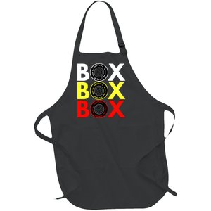 Formula Racing Car Box Box Box Radio Call To PitBox Car Race Full-Length Apron With Pockets