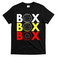 Formula Racing Car Box Box Box Radio Call To PitBox Car Race T-Shirt