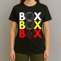 Formula Racing Car Box Box Box Radio Call To PitBox Car Race T-Shirt