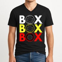 Formula Racing Car Box Box Box Radio Call To PitBox Car Race V-Neck T-Shirt