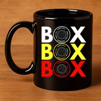Formula Racing Car Box Box Box Radio Call To PitBox Car Race 11oz C Handle Ceramic Mug