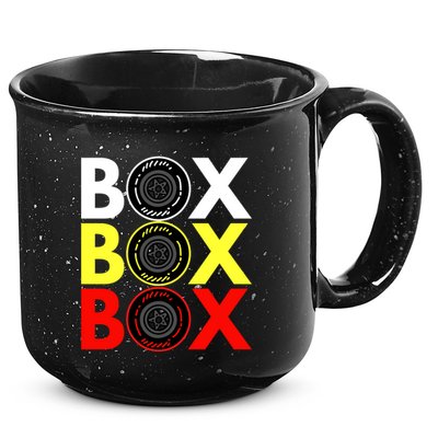 Formula Racing Car Box Box Box Radio Call To PitBox Car Race 15oz Campfire Ceramic Mug